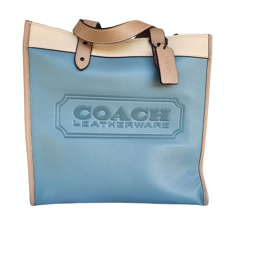 Field Tote In Colorblock With Coach Badge BNWOT